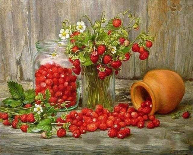 Berries: Berry Delight Paint By Numbers Kit | Paint with Number