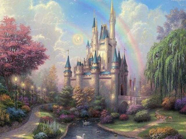 Castle and Rainbow Paint By Numbers Kit