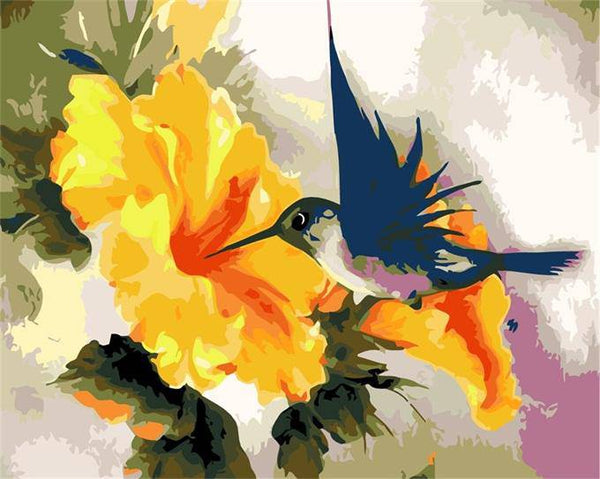 Eating Hummingbird Paint By Numbers Kit