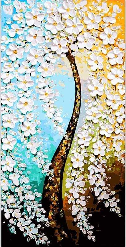 money tree painting Vertical version Money Tree | Paint By Numbers Kit