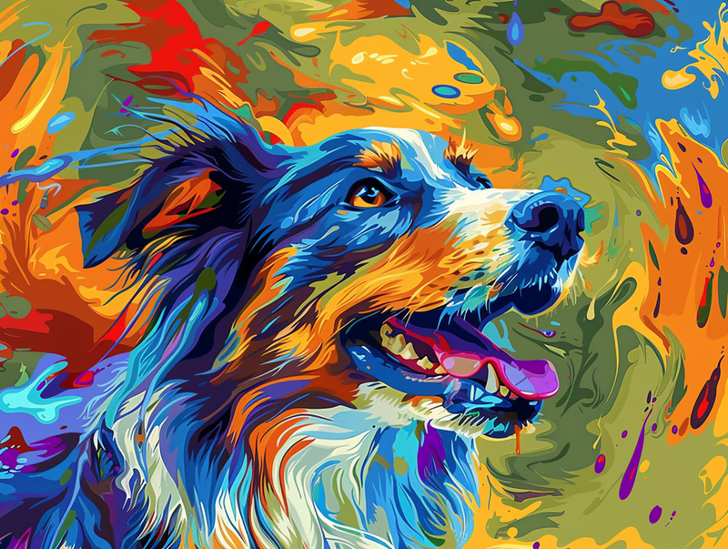 Color Splash Pup Paint By Numbers Kit