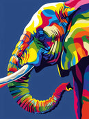 Abstract Elephant Digital Painting