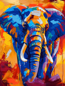 Bold Elephant Digital Painting