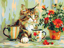 Cozy Tea Time Cat 