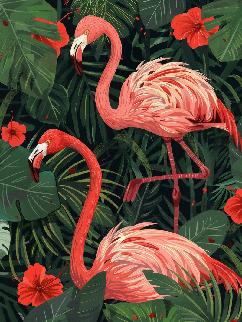 Flamingo Love Story