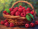 Golden Hour Raspberry Basket