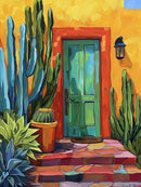 Green Door Desert Paint By Numbers Kit