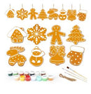 Golden Gingerbread Christmas eight-piece design set