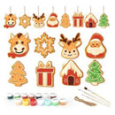 Santa and Reindeer Cookie Christmas eight-piece design set