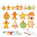 Golden Christmas Bells and Gingerbread eight-piece design set