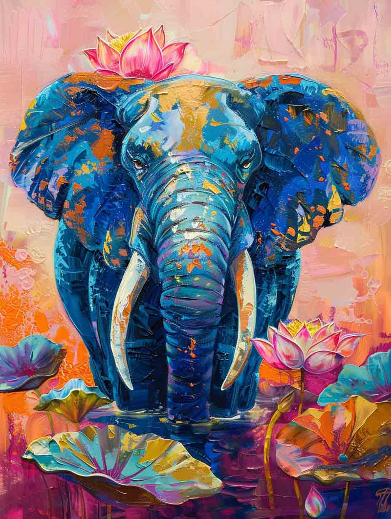 Royal Blue Elephant