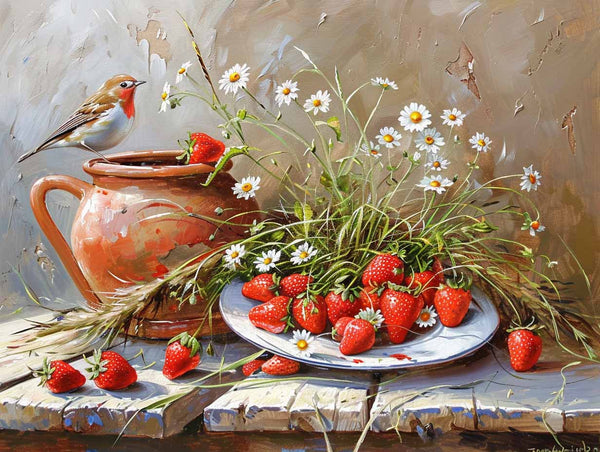 Strawberry Blossom Paint By Numbers Kit