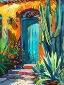 Turquoise Door Radiance Paint By Numbers Kit.
