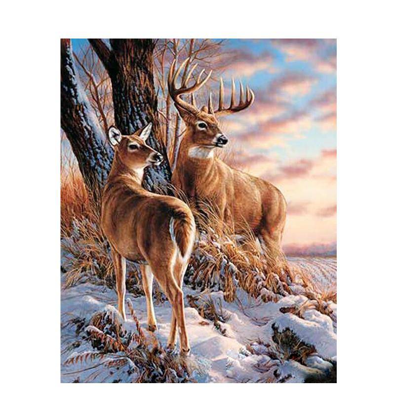 A Couple Of Deer Paint By Numbers Kit