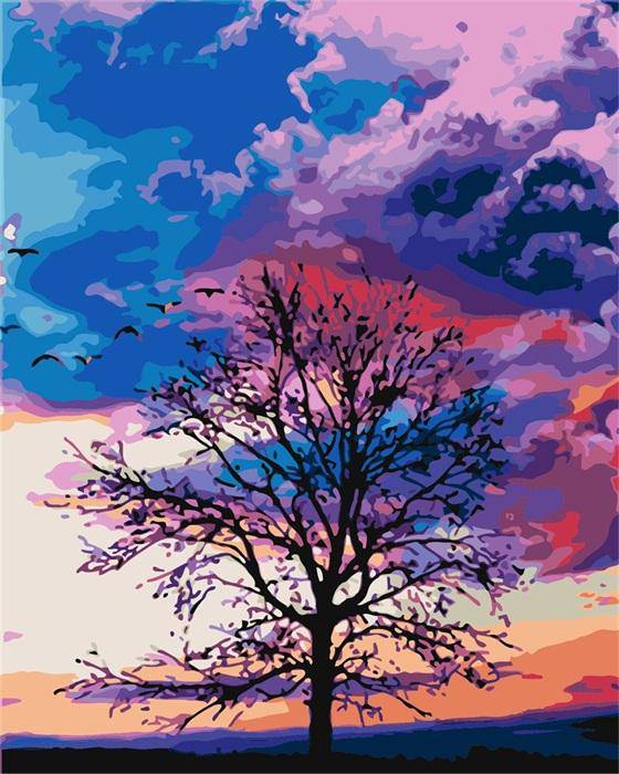 A Dying Tree Paint By Numbers Kit