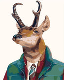 A Gentle Green Suited Deer Paint By Numbers Kit