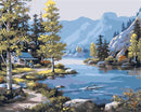 A House Beside River Paint By Numbers Kit