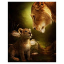 A Lion Family Paint By Numbers Kit