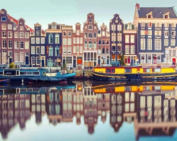 Amsterdam Canal Paint By Numbers Kit