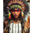 An Indian With A Fixing Look Paint By Numbers Kit