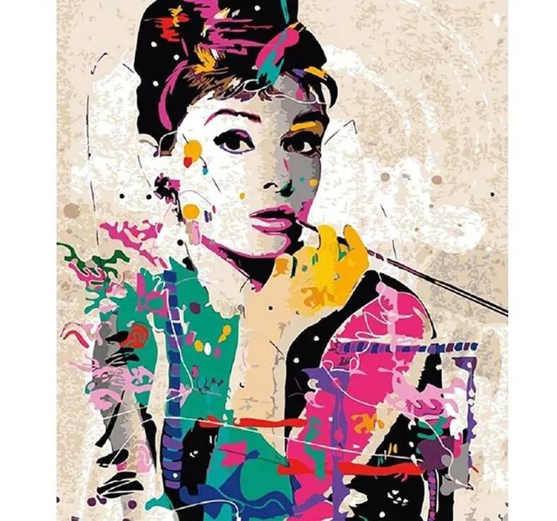 Audrey Hepburn Paint By Numbers Kit