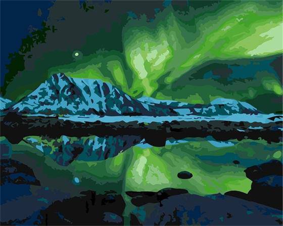Aurora in the Sky Paint By Numbers Kit