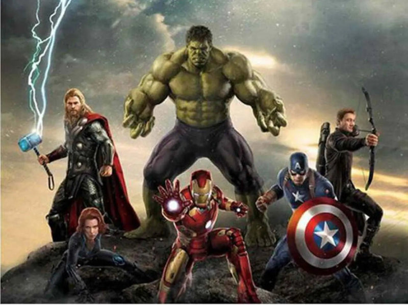 Avengers Movie Superhero Paint By Numbers Kit