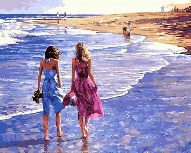 Beach Walk Paint By Numbers Kit