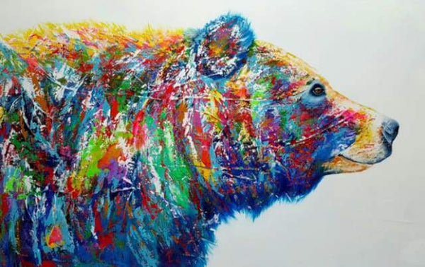 Bear Multicolor Paint By Numbers Kit