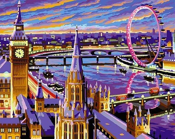 Beautiful London Paint By Numbers Kit