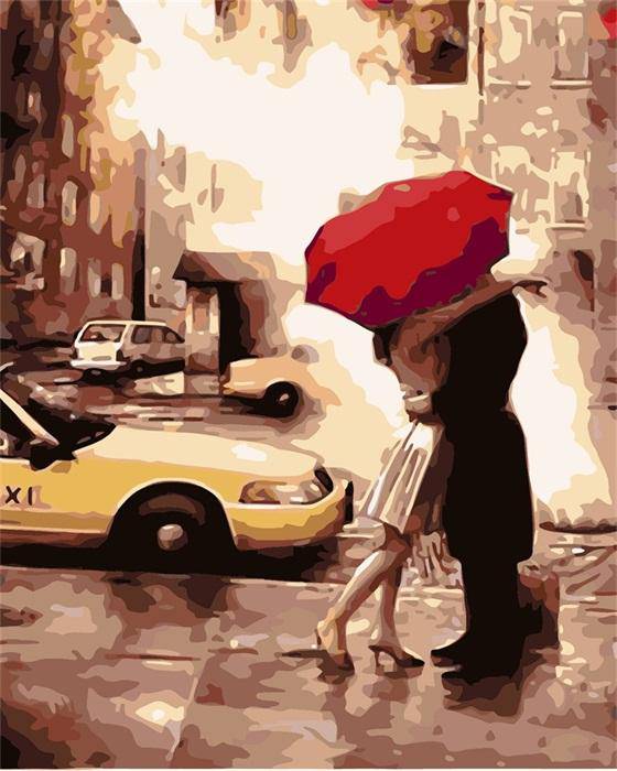 Behind a Taxi Love Paint By Numbers Kit