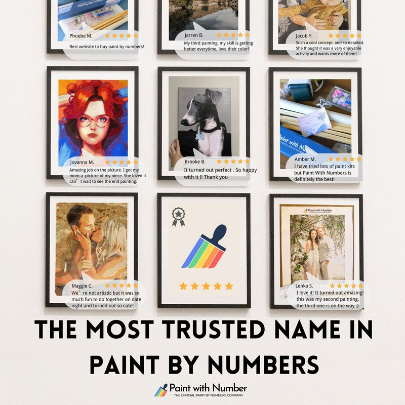 Paint with Number rated as The Best Paint By Numbers Company