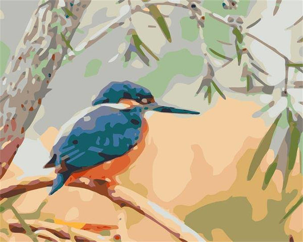 Blue Hummingbird Paint By Numbers Kit
