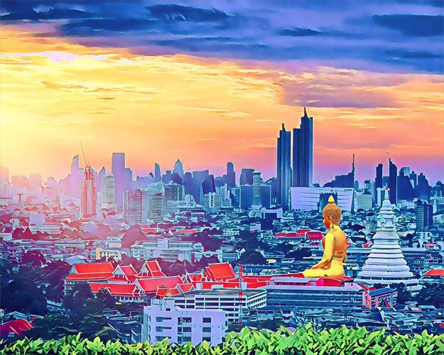 Buddha Bangkok Paint By Numbers Kit