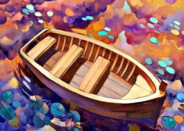 Cartoon Boat Paint By Numbers Kit
