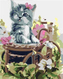 Cat Blinking Paint By Numbers Kit