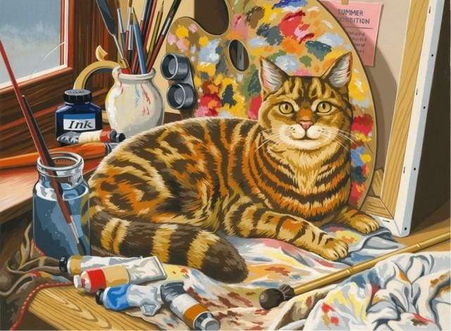 Cat Painting Paint By Numbers Kit
