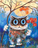 Cat With Flower Paint By Numbers Kit