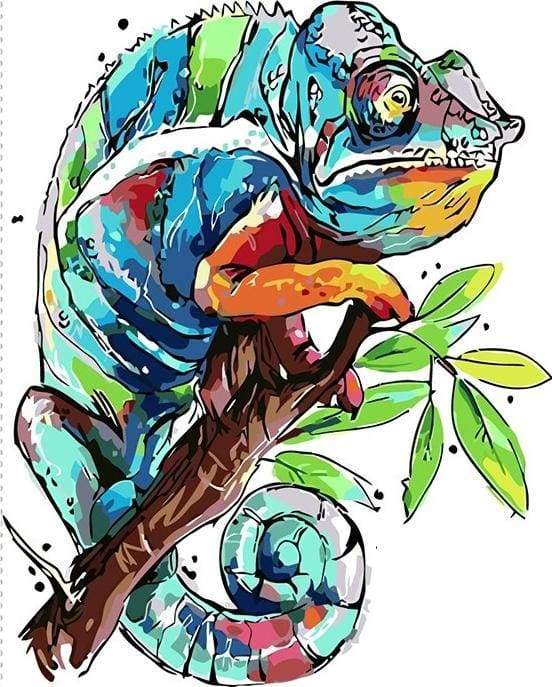 Chameleon Paint By Numbers Kit
