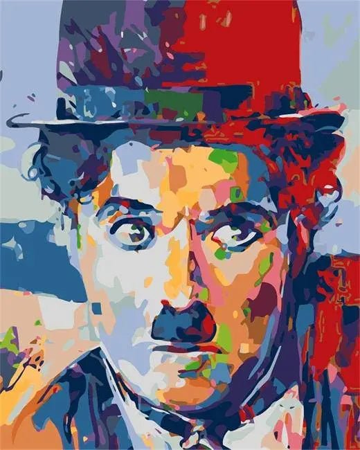 Charlie Chaplin Paint By Numbers Kit