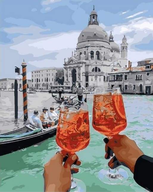 Cheers in Venice Paint By Numbers Kit