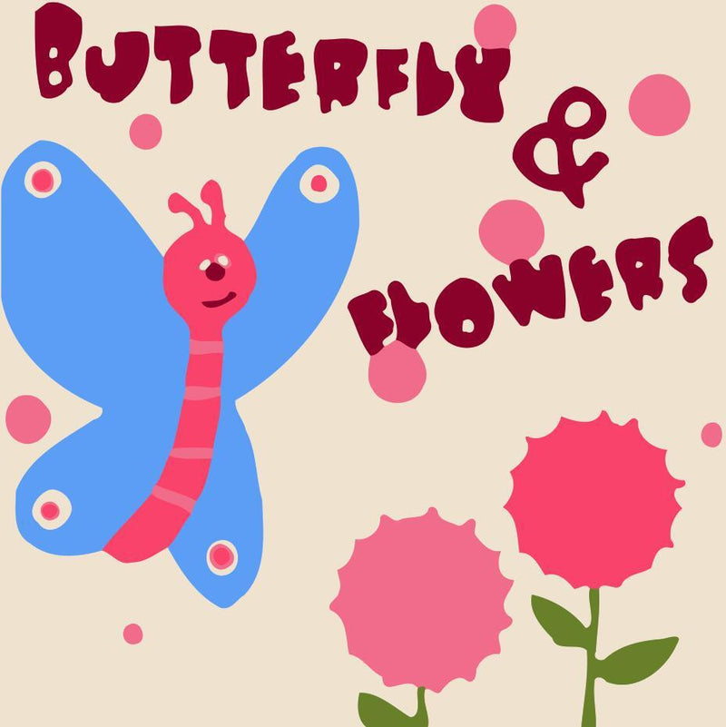 Children Painting kit Butterfly and flowers Paint By Numbers Kit