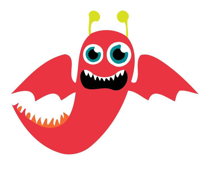 Children Painting kit Flying Red Monster Paint By Numbers Kit