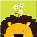 Children Painting kit Lion and Flower Paint By Numbers Kit