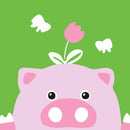 Children Painting kit Pig and flower Paint By Numbers Kit