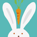 Children Painting kit Rabbit and carrot in the air Paint By Numbers Kit