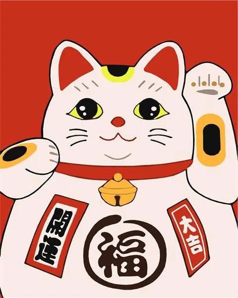 Chinese Cat Paint By Numbers Kit