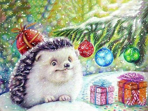 Christmas Hedgehog Paint By Numbers Kit