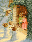 Christmas Rabbits Paint By Numbers Kit