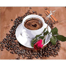 Coffee Rose Paint By Numbers Kit